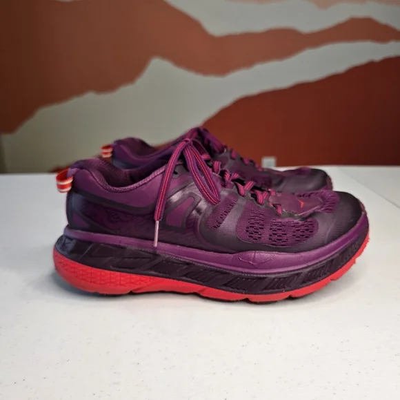 HOKA Stinson ATR 5 Trail-Running Shoes Women's 7 Purple Outdoor Gorpcore - Picture 2 of 10